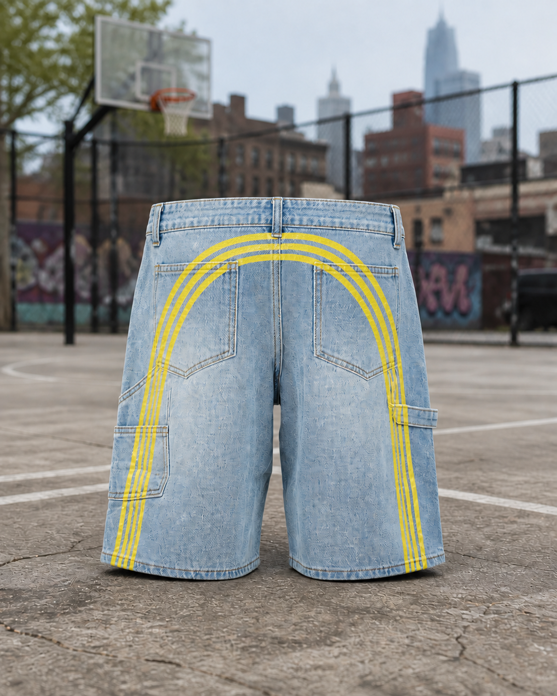 30th Anniversary RACER shorts (BLACK and LIGHT DENIM)