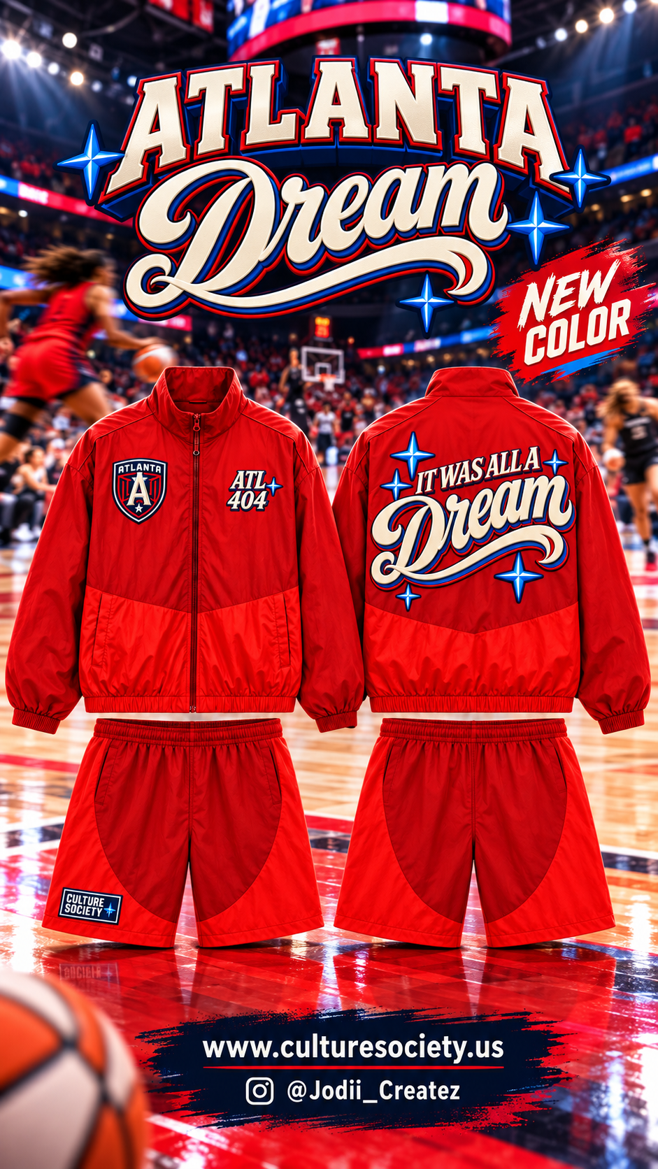 "It was all a DREAM" Windbreaker set (Long Shorts)