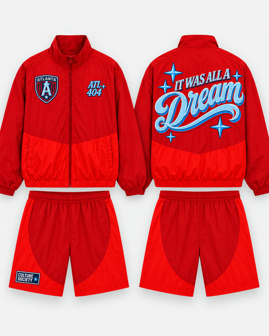 "It was all a DREAM" Windbreaker set (Long Shorts)