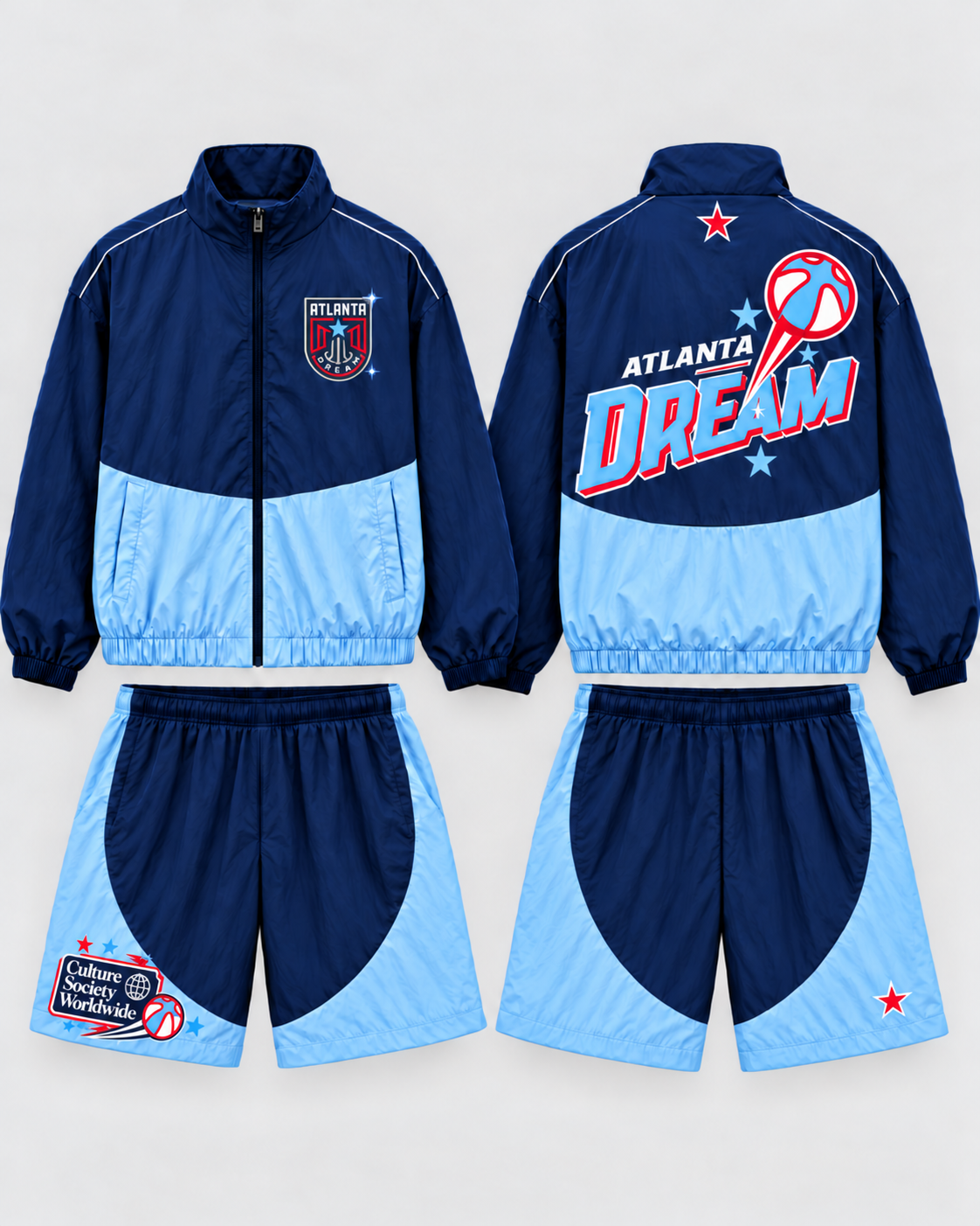"It was all a DREAM" Windbreaker set (Long Shorts)