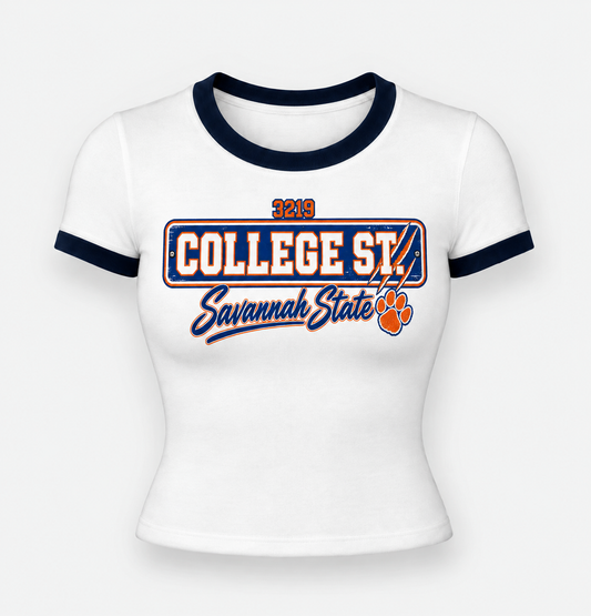 College Street Ringer Tee