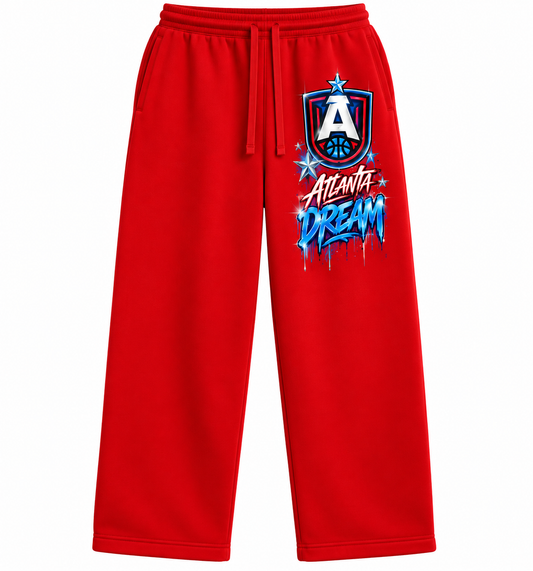 ATL DREAM Red Fleece Sweatpants