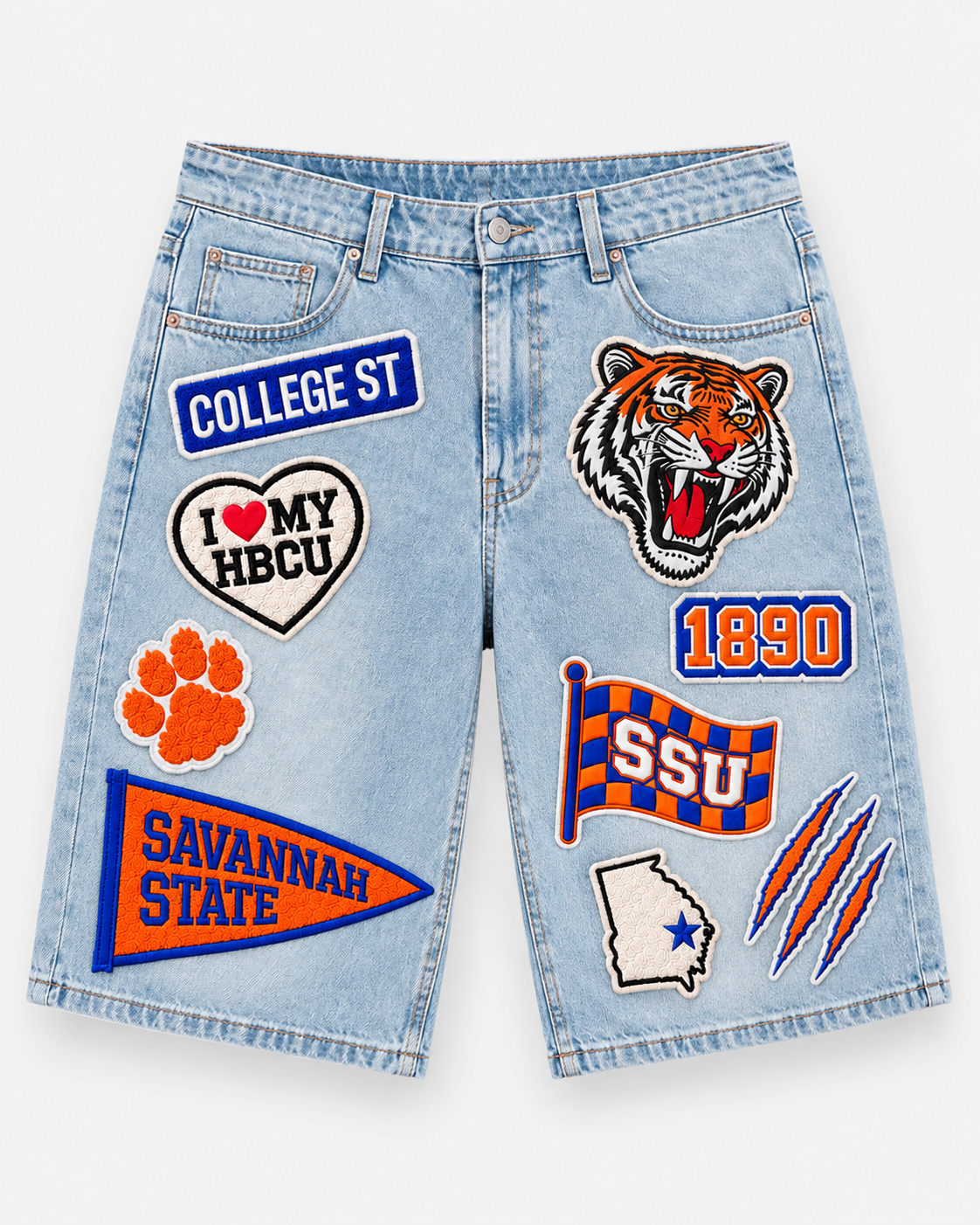 SSU Patchwork Jorts