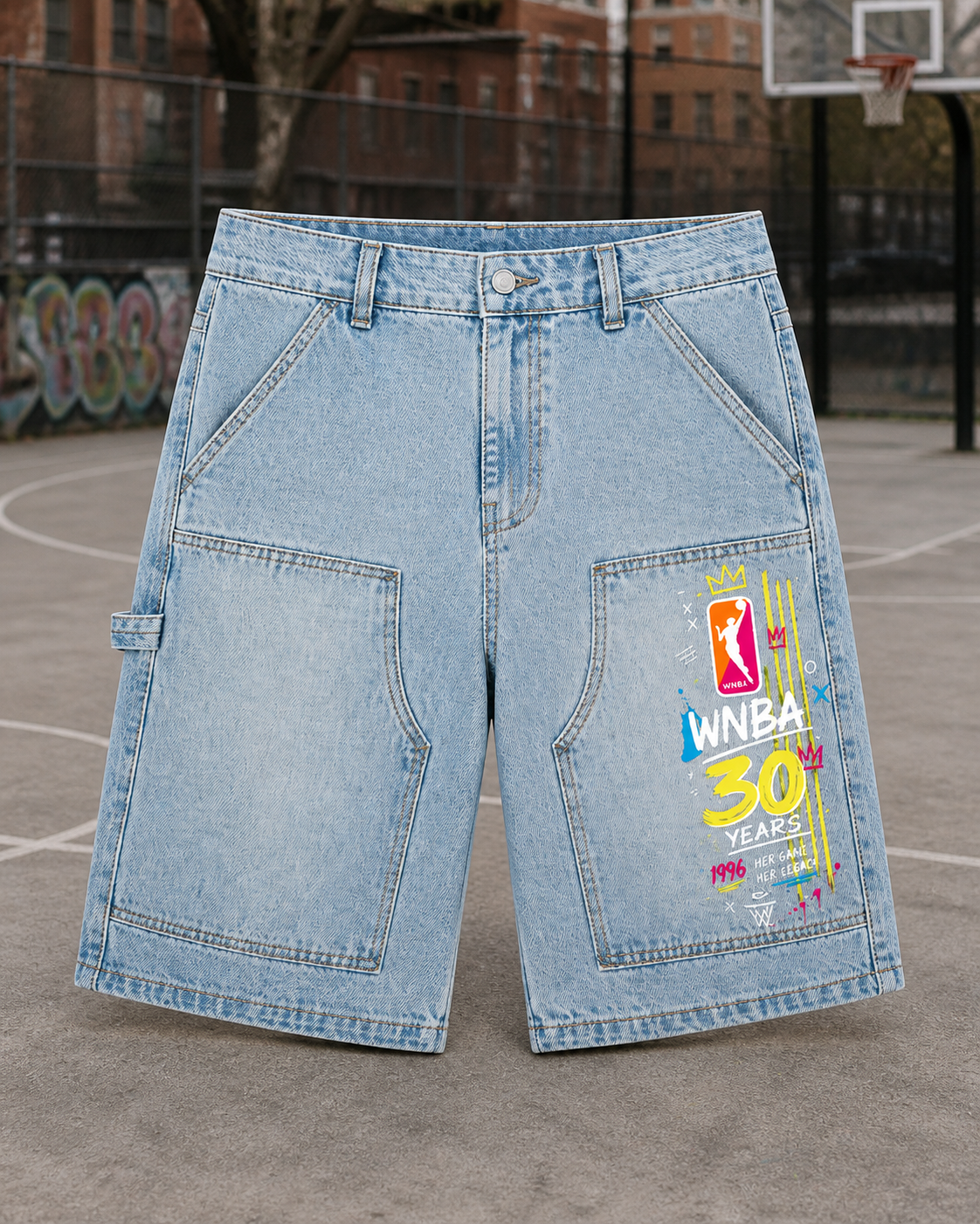 30th Anniversary RACER shorts (BLACK and LIGHT DENIM)