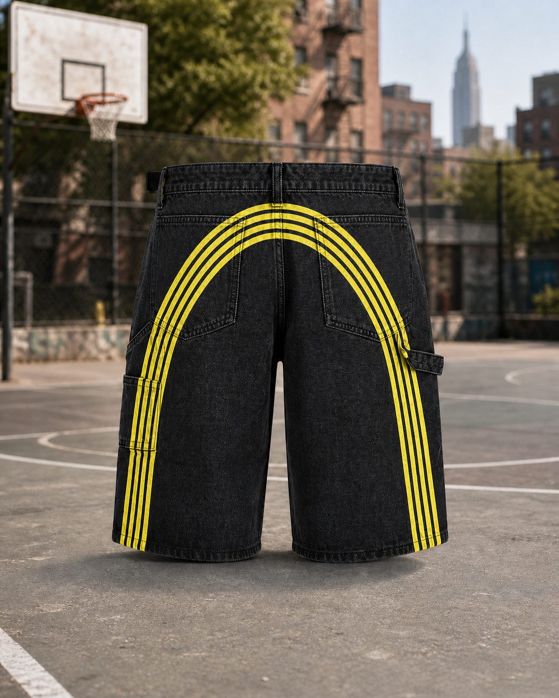 30th Anniversary RACER shorts (BLACK and LIGHT DENIM)